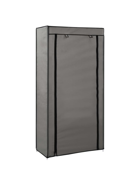 Botník s potahem šedý 58 x 28 x 106 cm textil
