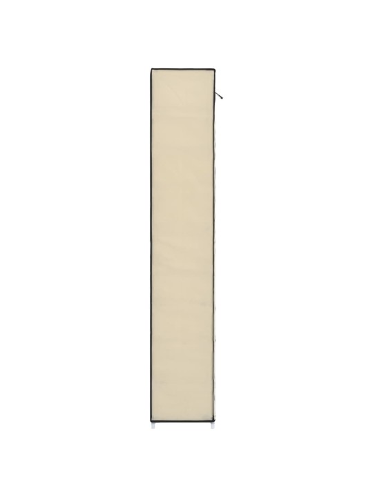 Botník s potahem krémový 57 x 29 x 162 cm textil