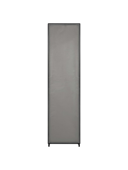 Šatní skříň se 4 přihrádkami šedá 175 x 45 x 170 cm
