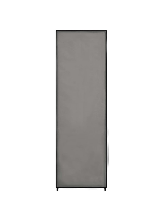 Šatní skříň šedá 87 x 49 x 159 cm textil