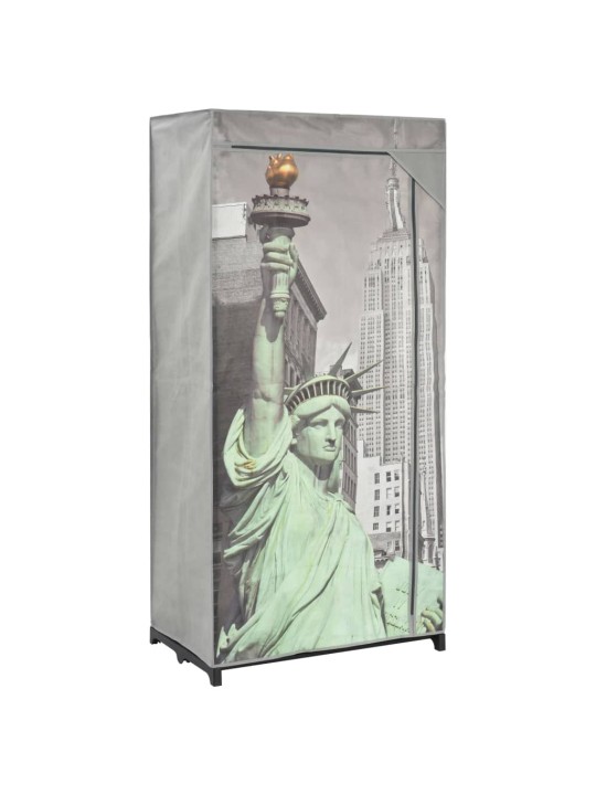 Šatní skříň New York 75 x 45 x 160 cm textil