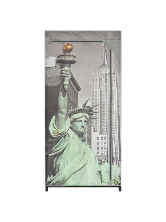 Šatní skříň New York 75 x 45 x 160 cm textil