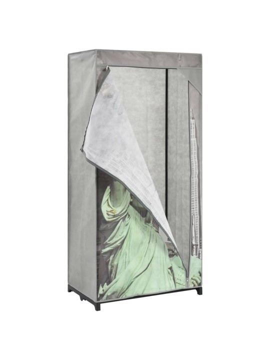 Šatní skříň New York 75 x 45 x 160 cm textil
