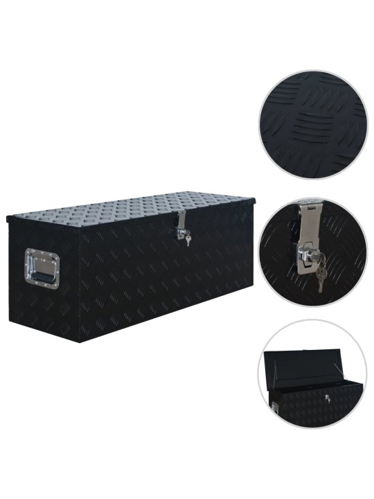 Hliníkový box 1085 x 370 x 400 mm černý