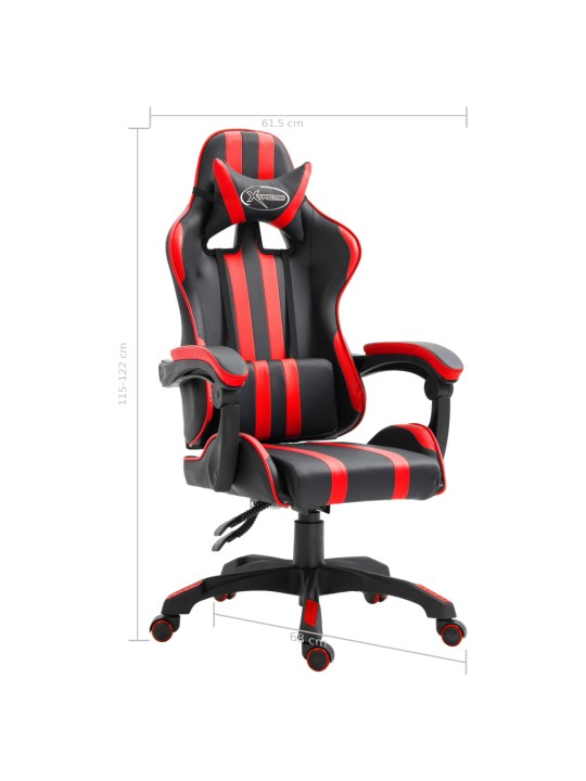 Herní židle vínová umělá kůže
