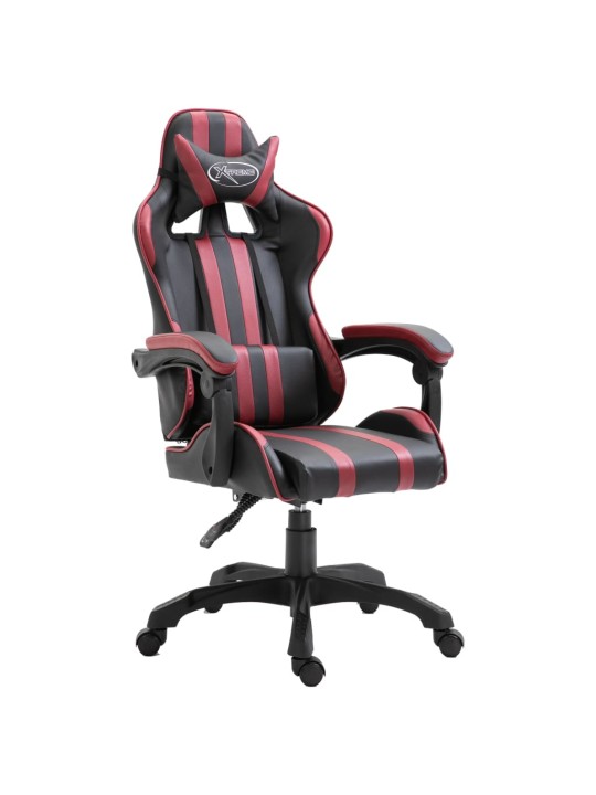 Herní židle vínová umělá kůže
