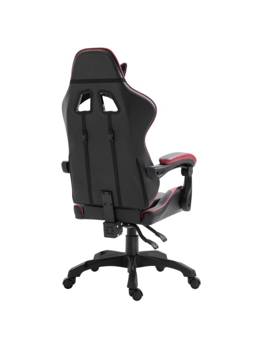 Herní židle vínová umělá kůže