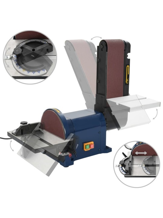 Elektrická pásová a kotoučová bruska 500 W 200 mm