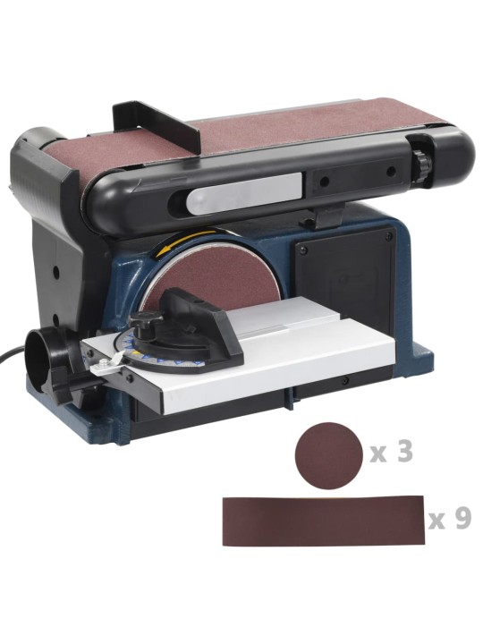 Elektrická pásová a kotoučová bruska 370 W 150 mm