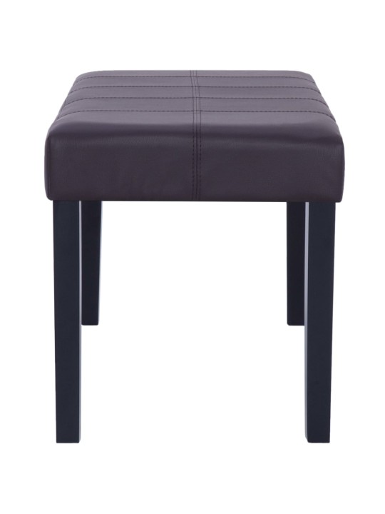 Lavice 106 cm hnědá umělá kůže