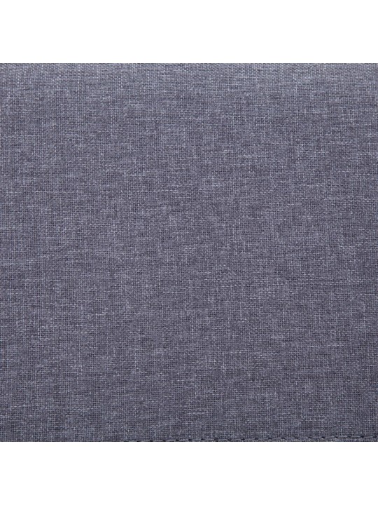 Lavice s úložným prostorem 116 cm světle šedá polyester