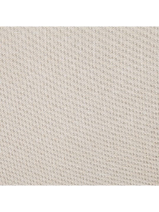 Lavice s úložným prostorem 116 cm krémová polyester