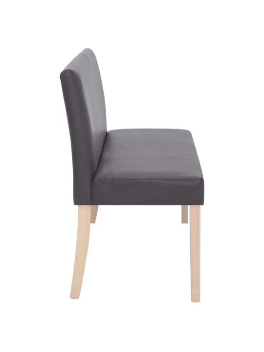 Lavice 139,5 cm šedá umělá kůže