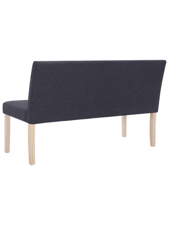 Lavice 139,5 cm tmavě šedá polyester
