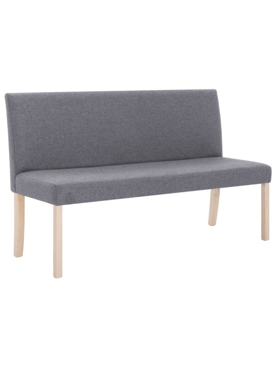 Lavice 139,5 cm světle šedá polyester