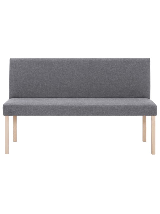 Lavice 139,5 cm světle šedá polyester