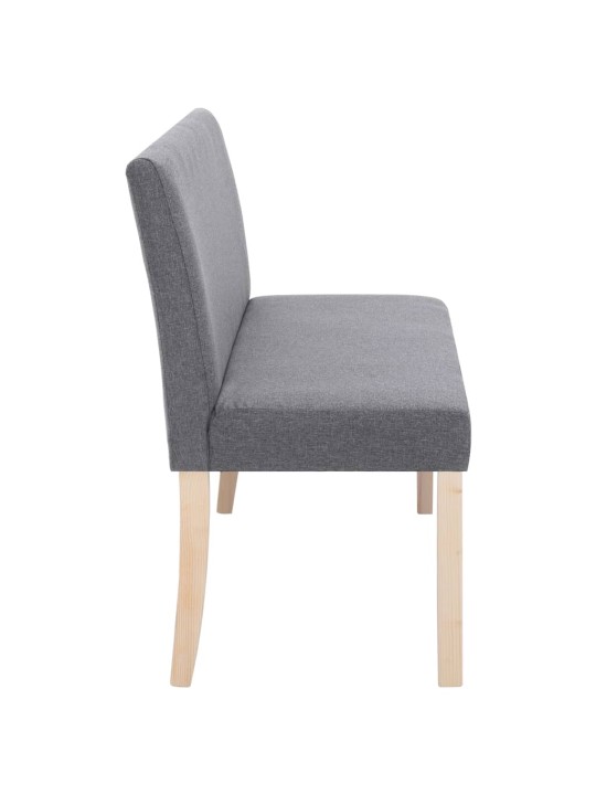 Lavice 139,5 cm světle šedá polyester