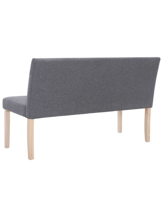 Lavice 139,5 cm světle šedá polyester