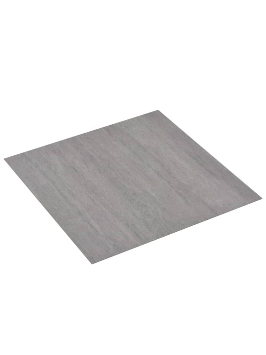 Samolepící podlahové desky PVC 5,11 m² šedé tupované