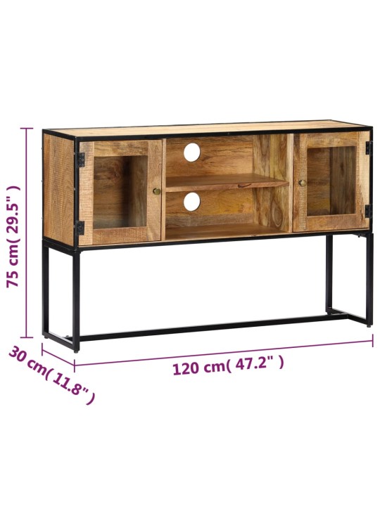 TV stolek 120 x 30 x 75 cm masivní recyklované dřevo