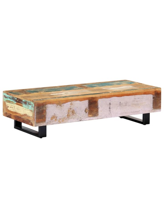 Konferenční stolek 120x50x30cm masivní recyklované dřevo a ocel