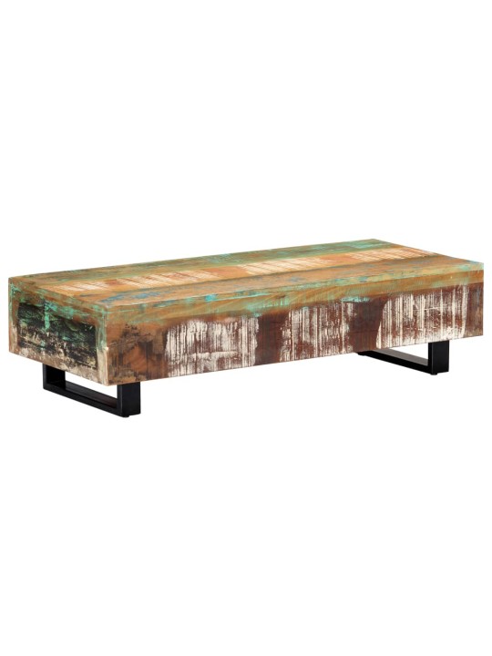 Konferenční stolek 120x50x30cm masivní recyklované dřevo a ocel