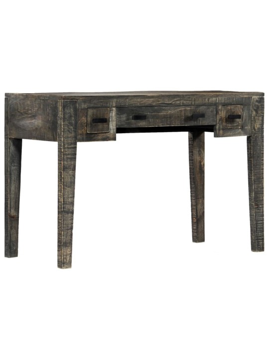 Psací stůl černý 110 x 50 x 75 cm masivní mangovníkové dřevo