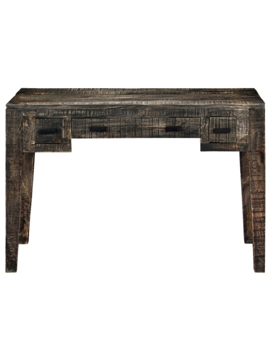 Psací stůl černý 110 x 50 x 75 cm masivní mangovníkové dřevo