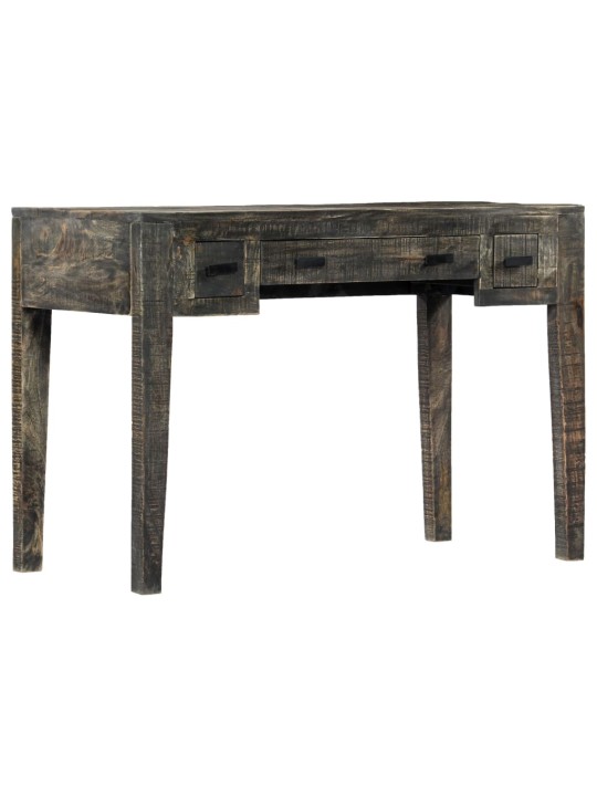 Psací stůl černý 110 x 50 x 75 cm masivní mangovníkové dřevo