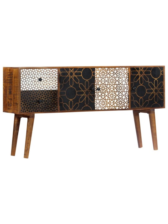 Příborník s potiskem 130 x 30 x 70 cm masivní mangovník