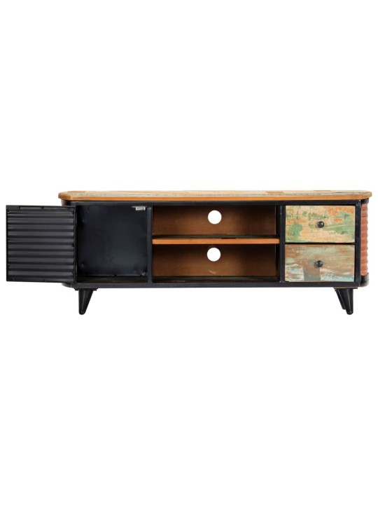 TV stolek 120 x 30 x 45 cm masivní recyklované dřevo