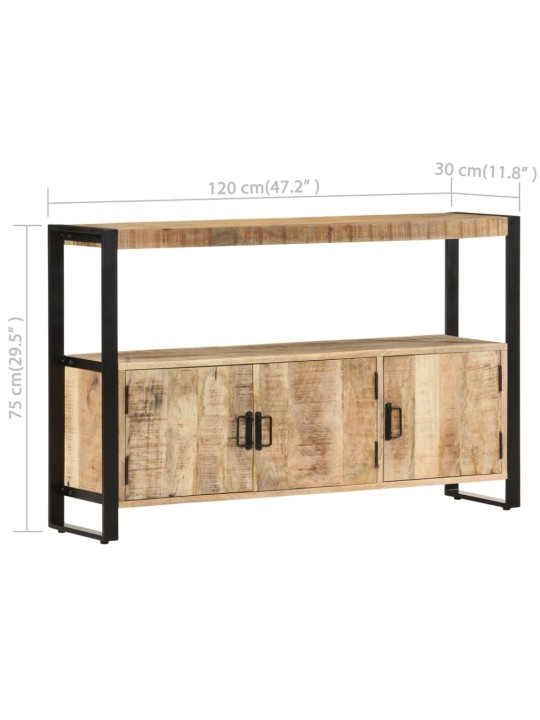 Odkládací skříňka 120 x 30 x 75 cm masivní mangovníkové dřevo