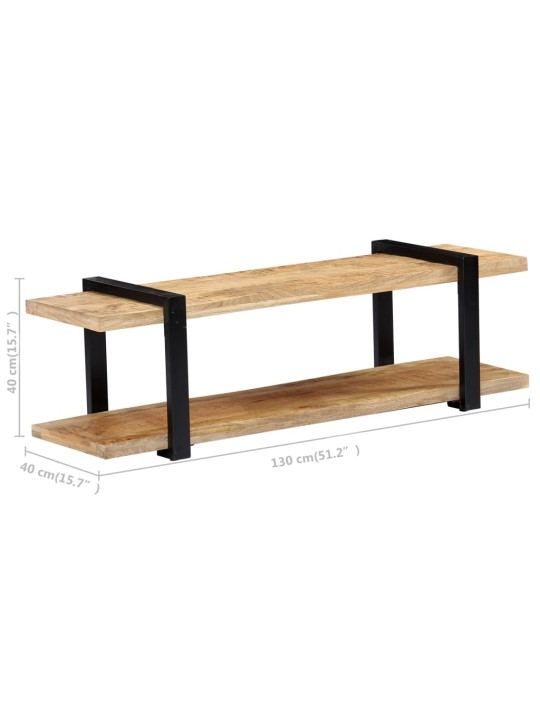 TV stolek 130 x 40 x 40 cm masivní mangovníkové dřevo
