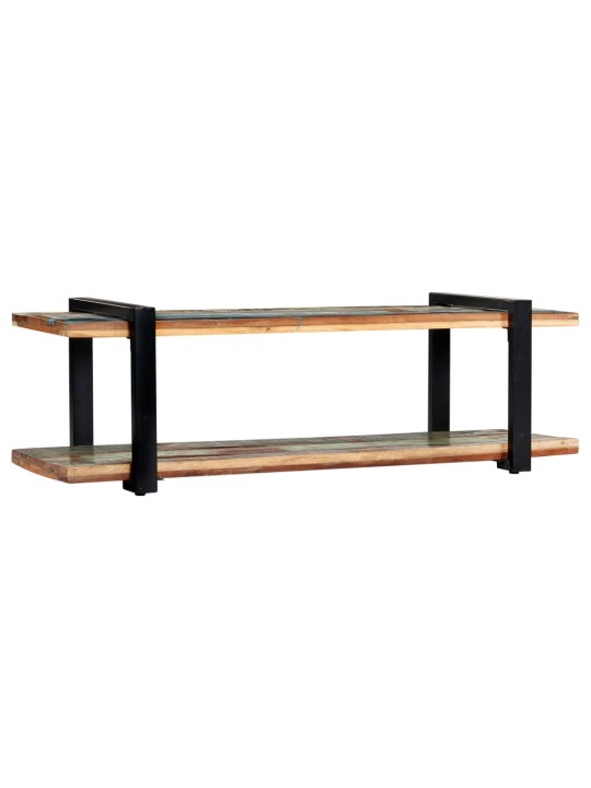 TV stolek 130 x 40 x 40 cm masivní recyklované dřevo