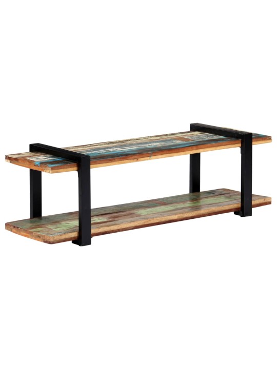 TV stolek 130 x 40 x 40 cm masivní recyklované dřevo