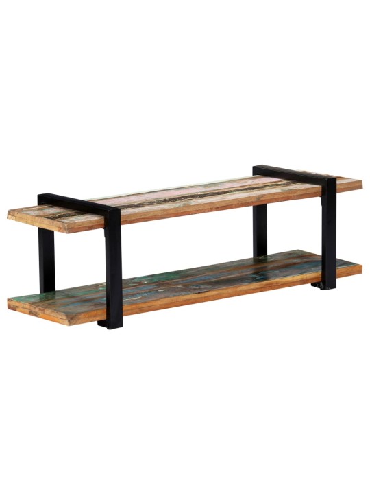 TV stolek 130 x 40 x 40 cm masivní recyklované dřevo