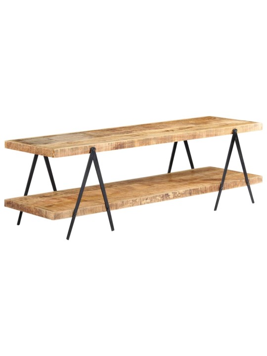 TV stolek 160 x 40 x 50 cm masivní mangovníkové dřevo
