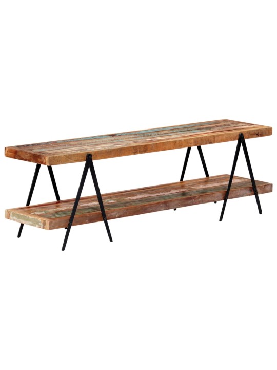 TV stolek 160 x 40 x 50 cm masivní recyklované dřevo