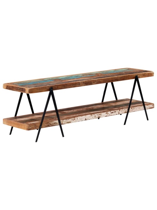 TV stolek 160 x 40 x 50 cm masivní recyklované dřevo