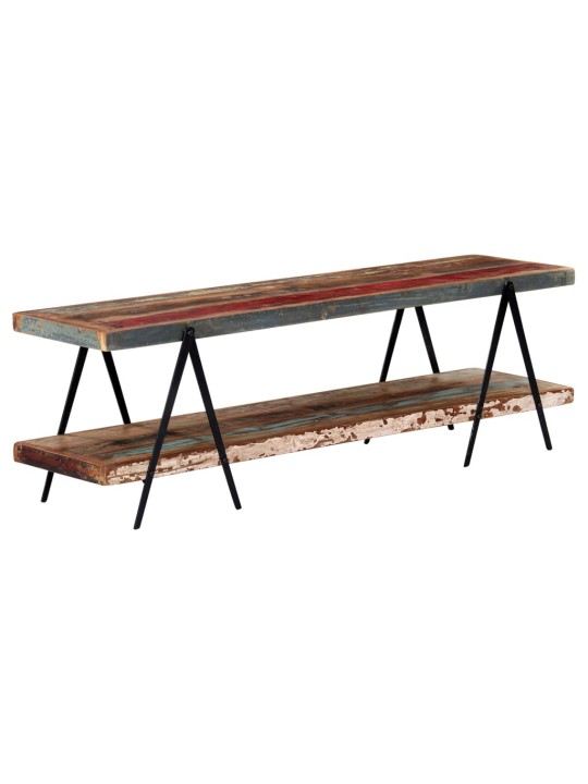 TV stolek 160 x 40 x 50 cm masivní recyklované dřevo