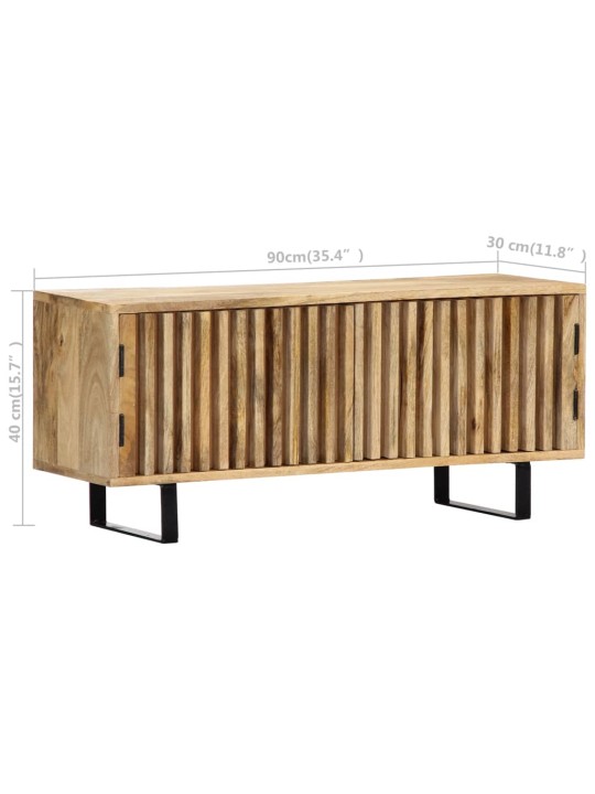TV stolek 90 x 30 x 40 cm masivní mangovníkové dřevo
