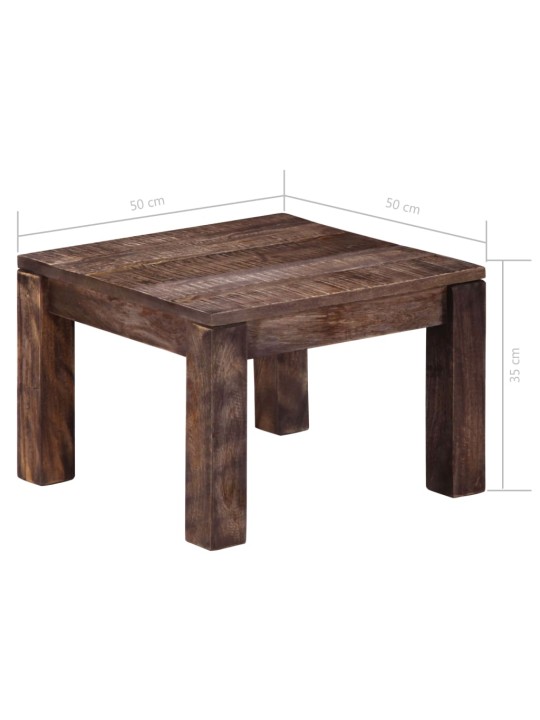 Konferenční stolek 50 x 50 x 35 cm masivní mangovníkové dřevo