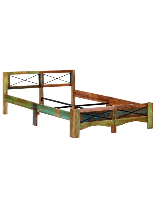 Rám postele masivní recyklované dřevo 140 x 200 cm