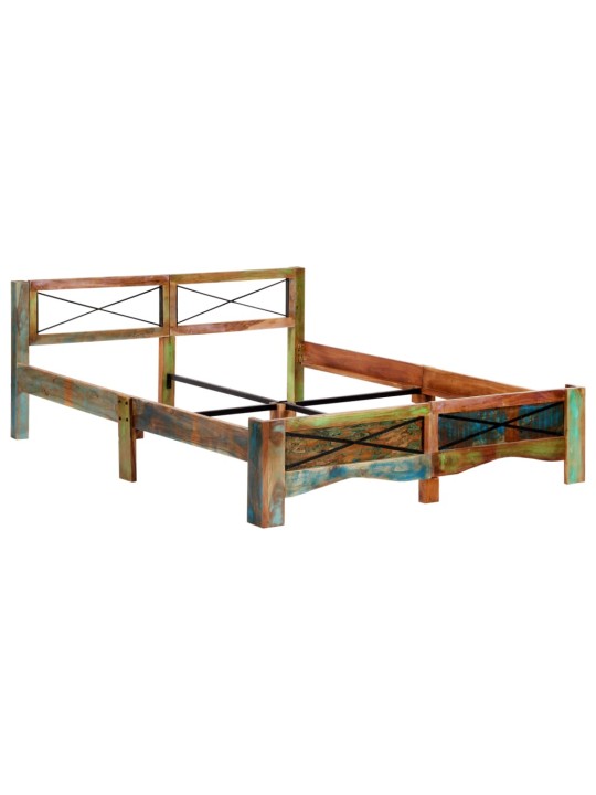 Rám postele masivní recyklované dřevo 160 x 200 cm