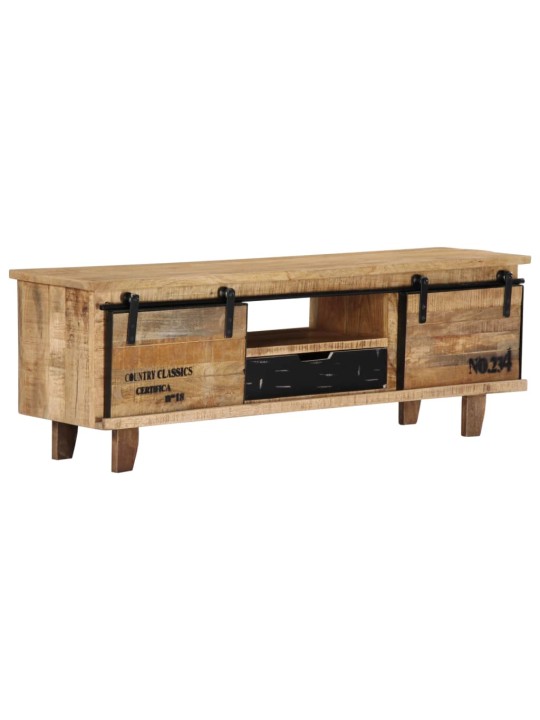 TV stolek 120 x 30 x 40 cm masivní mangovníkové dřevo