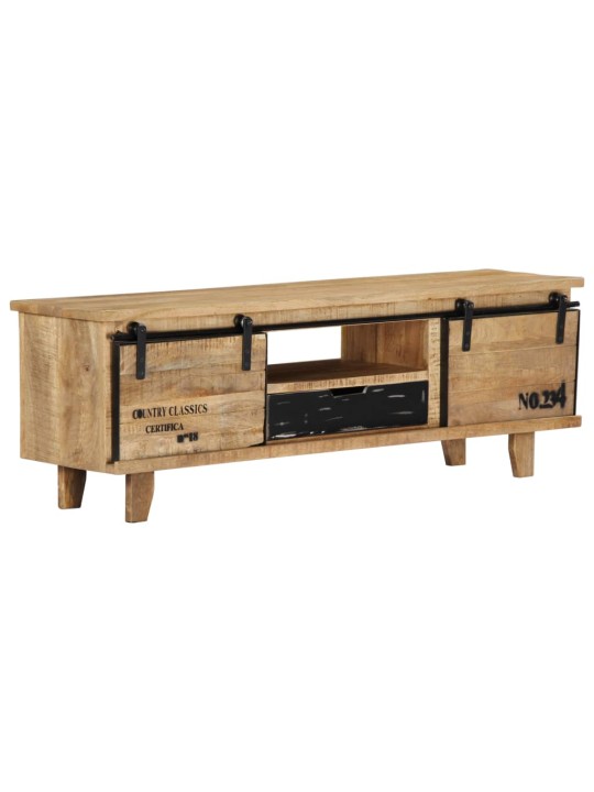TV stolek 120 x 30 x 40 cm masivní mangovníkové dřevo