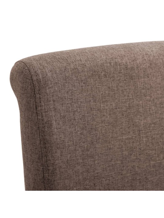 Jídelní židle 2 ks hnědé textil