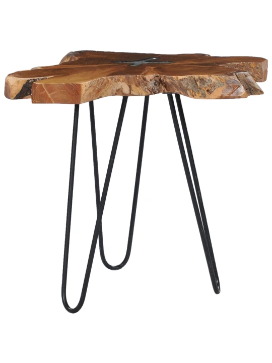 Konferenční stolek 70 x 45 cm masivní teak a polyresin