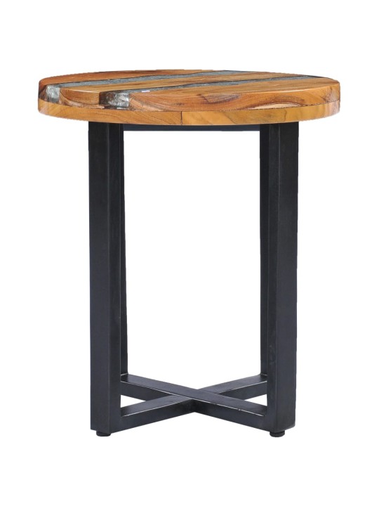 Konferenční stolek 40 x 45 cm masivní teak a polyresin