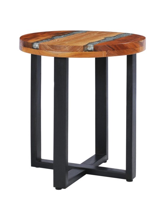 Konferenční stolek 40 x 45 cm masivní teak a polyresin